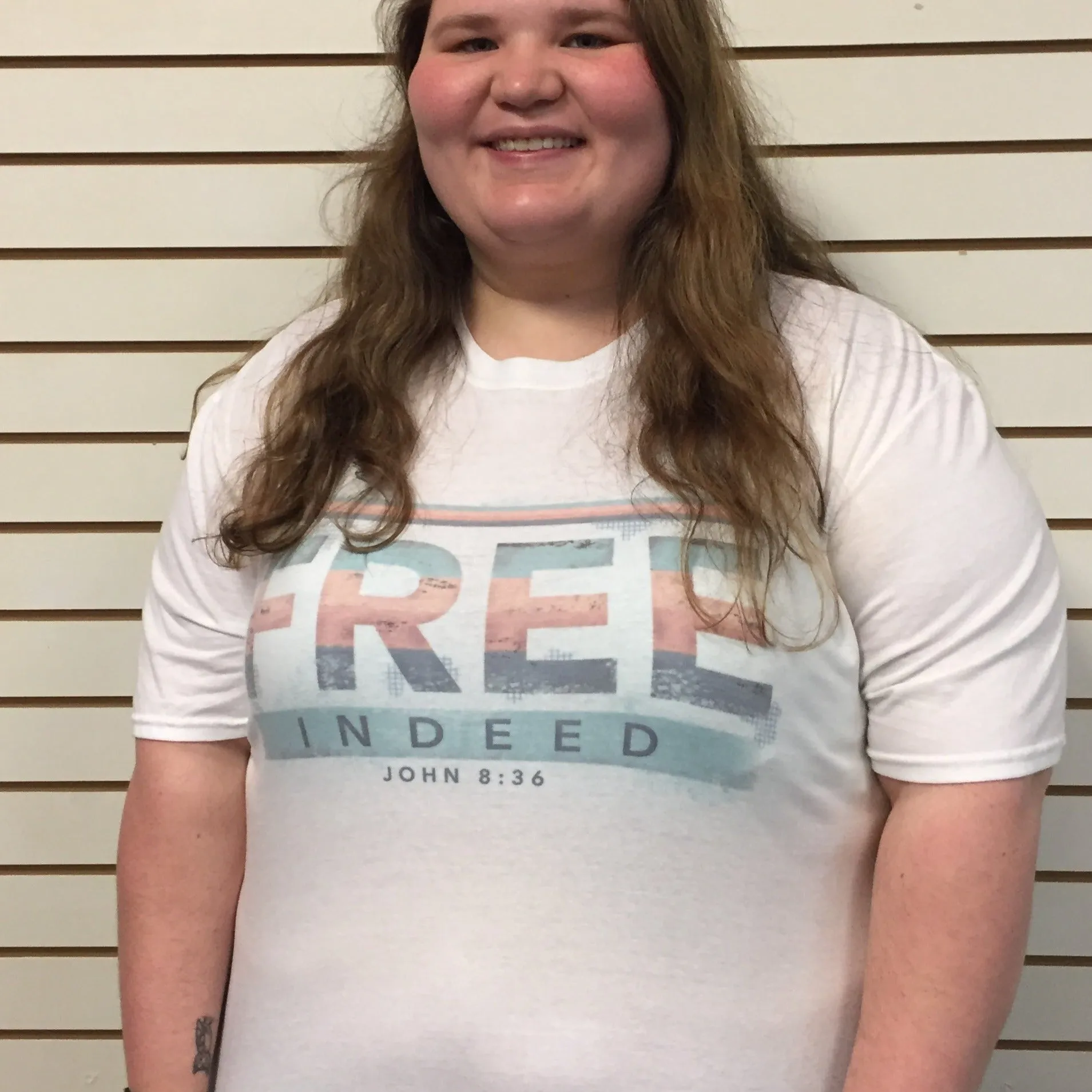 T-Shirt "Free Indeed" White