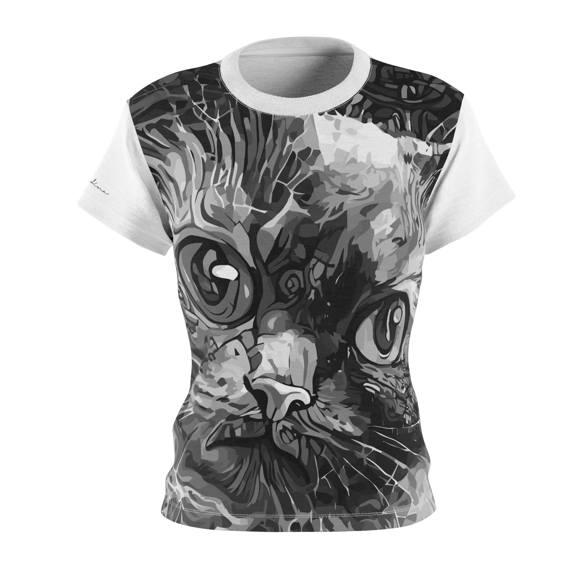 T-Shirt, White Inspirational Kitty