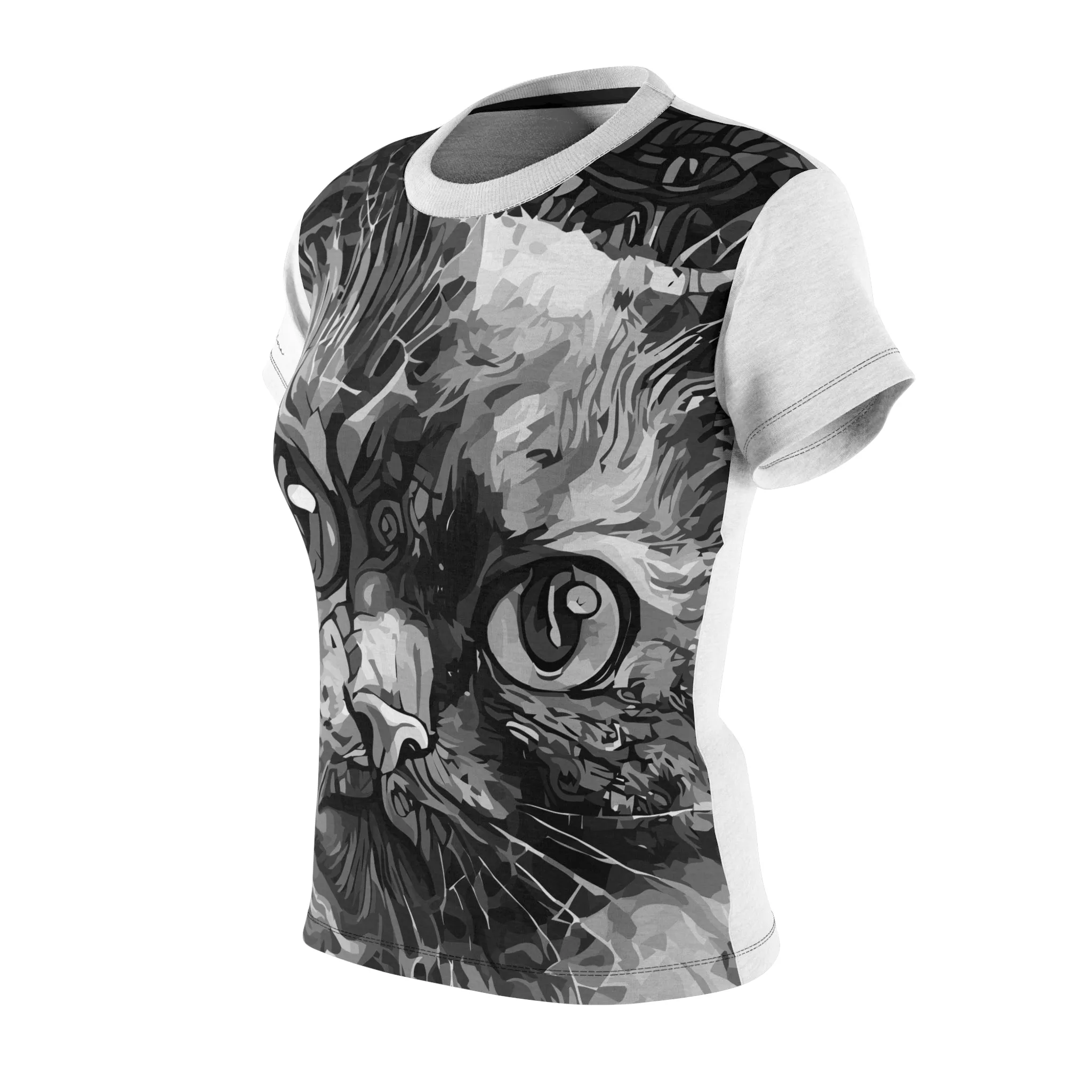 T-Shirt, White Inspirational Kitty