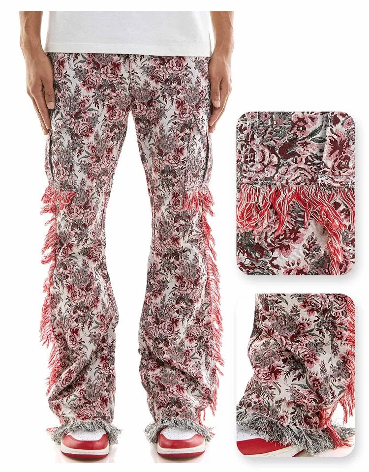 Tapestry Cargo Pant - Slim Flare Fit