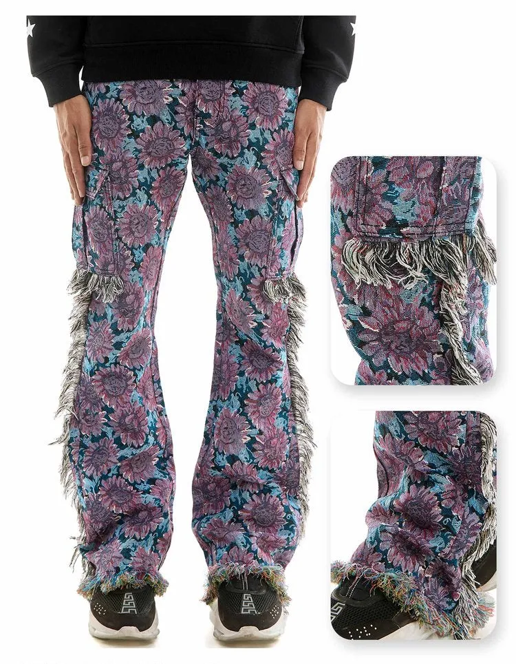 Tapestry Cargo Pant - Slim Flare Fit