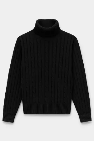 THE ASCOT TURTLE NECK SWEATER