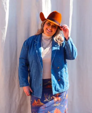 The Chuckwagon Charm Denim Blazer