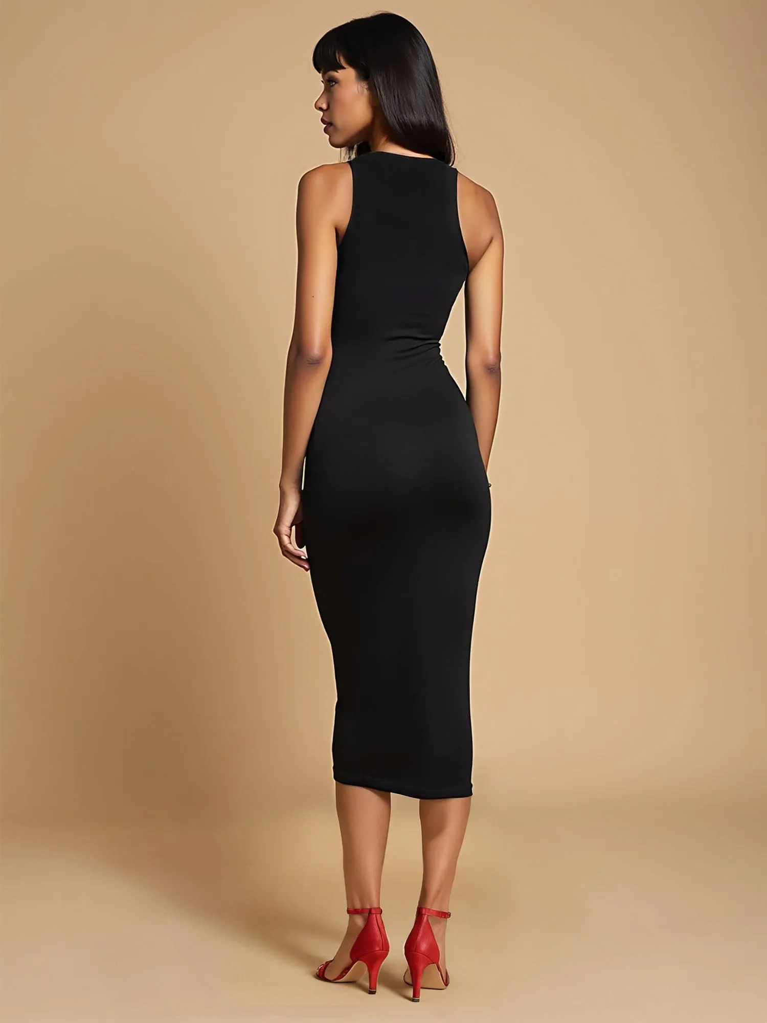The Every Day Halter Neck Tank Midi Dress