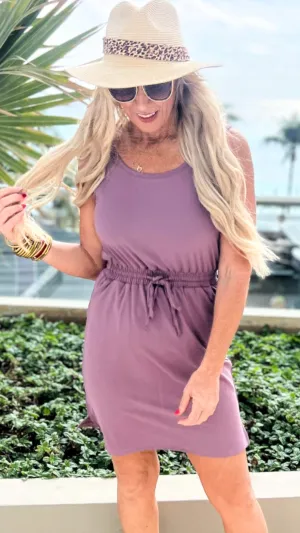 The Sophia Mauve Everyday Tank Dress by Salty Wave *DEAL-FINAL SALE