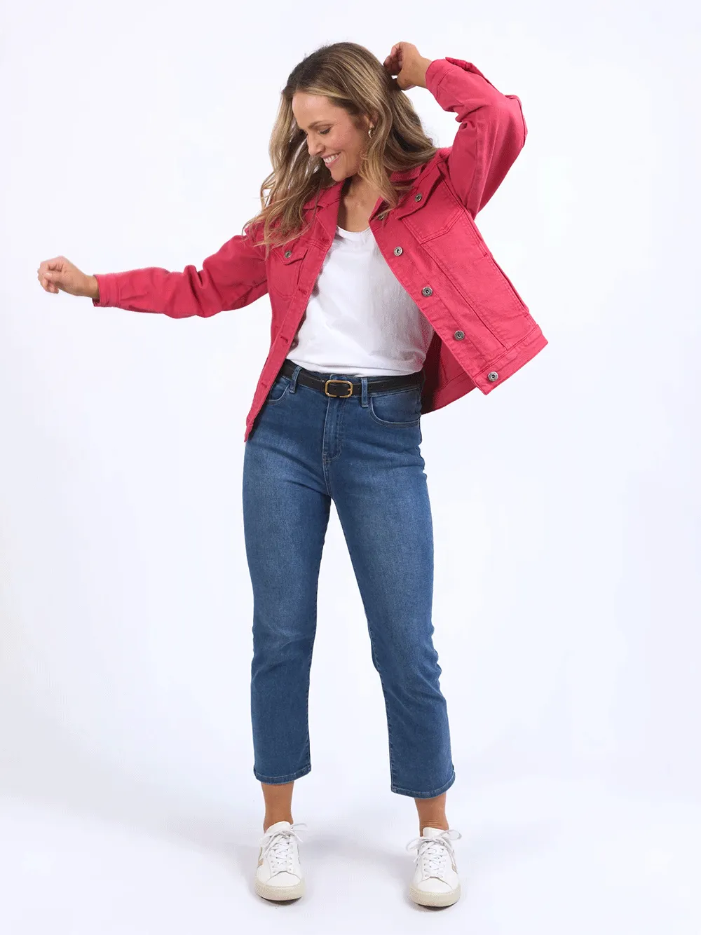 Tilly Denim Jacket -  BITTERSWEET RED