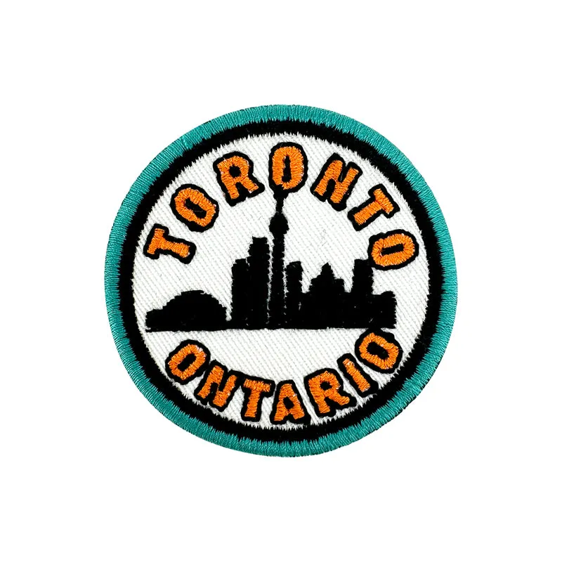 Toronto iron-on embroidery patch