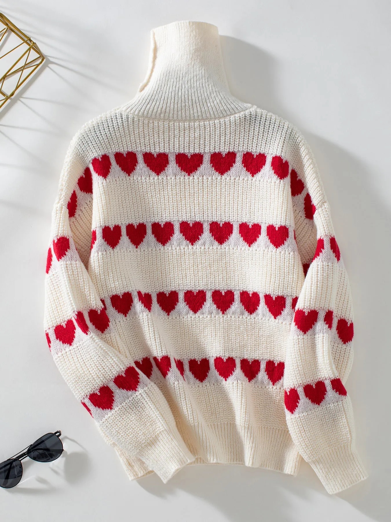 Trendy High Neck Jumper for Women with Cozy Knit Design