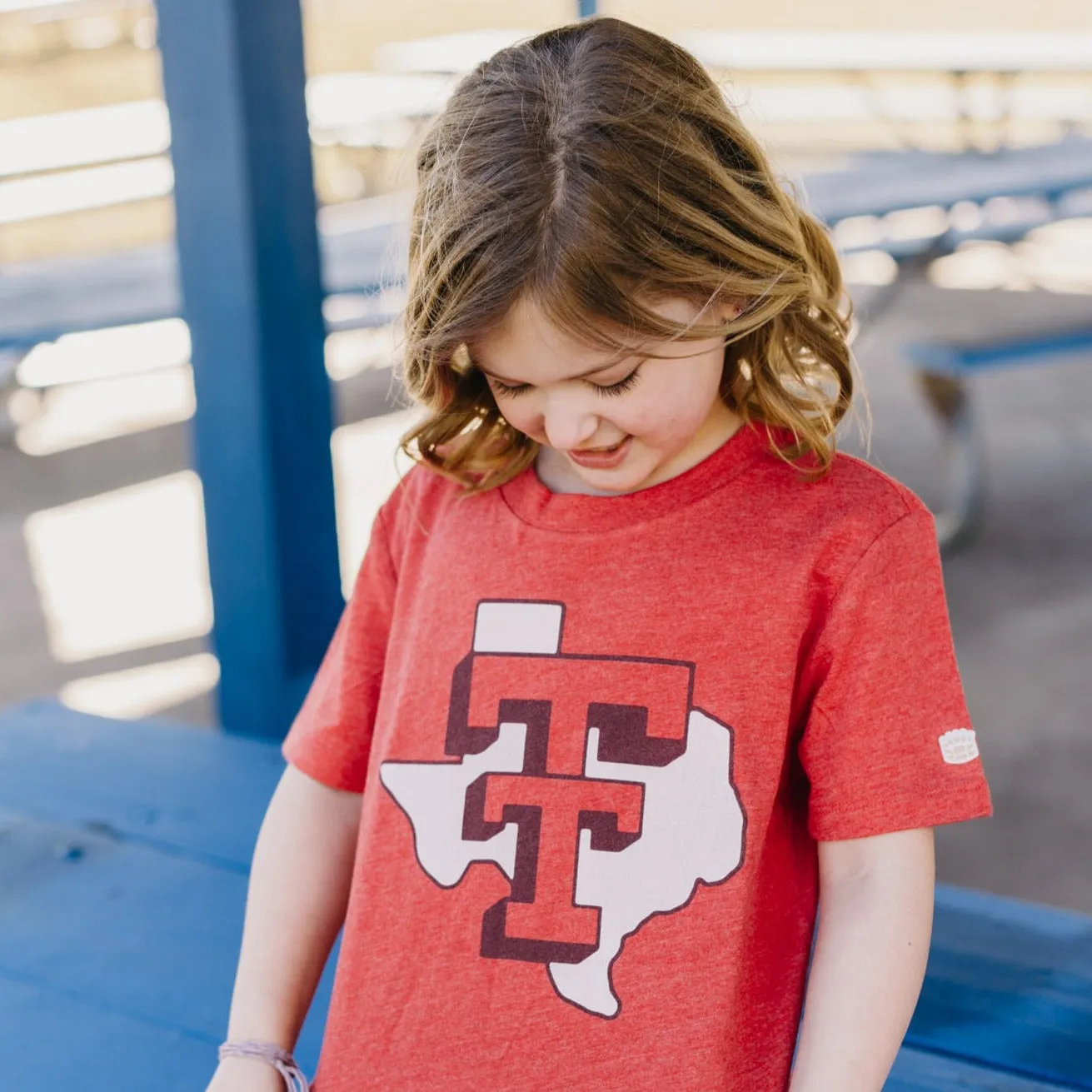 TTU Texas Outline Double "T" Youth Tee
