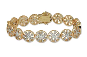 Twist Kaleidoscope Eternity Diamond Tennis Bracelet