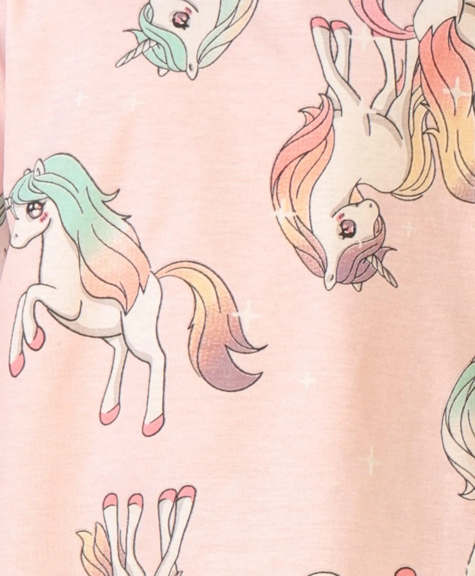 UNICORN STAR SHORT SLEEVES GIRLS T-SHIRT - PINK