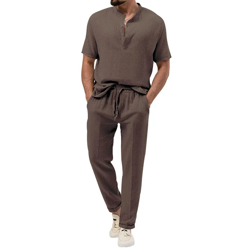 UrbanElegance Sommer Herren Casual Set