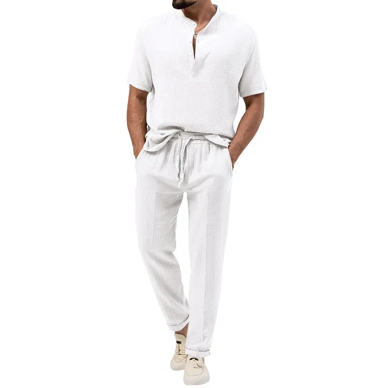 UrbanElegance Sommer Herren Casual Set