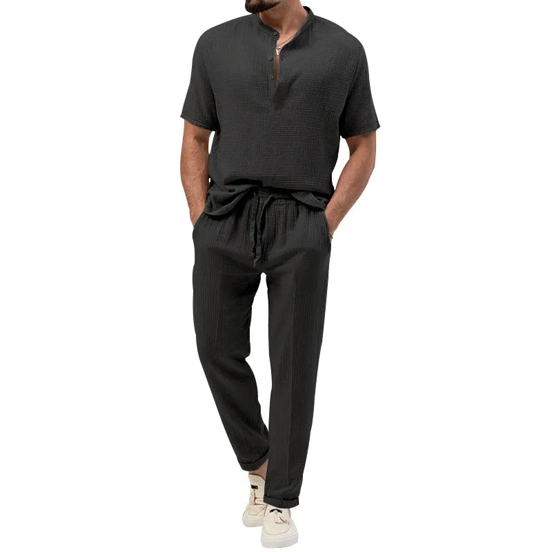 UrbanElegance Sommer Herren Casual Set