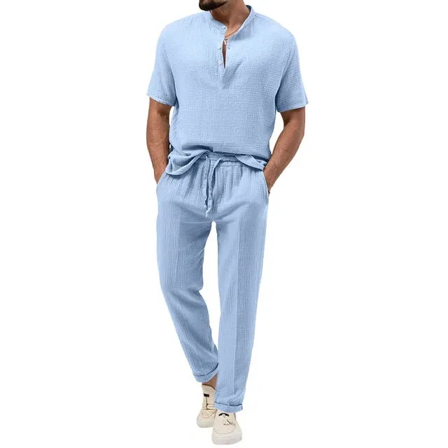 UrbanElegance Sommer Herren Casual Set