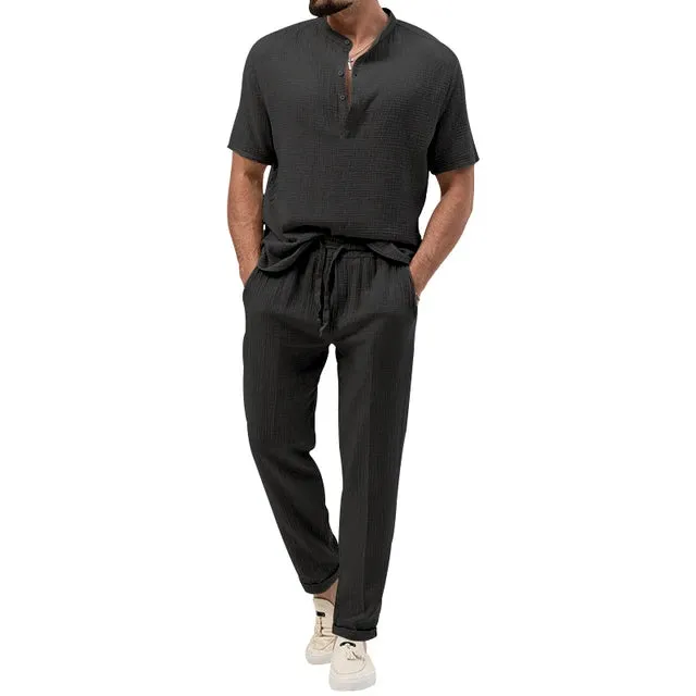 UrbanElegance Sommer Herren Casual Set