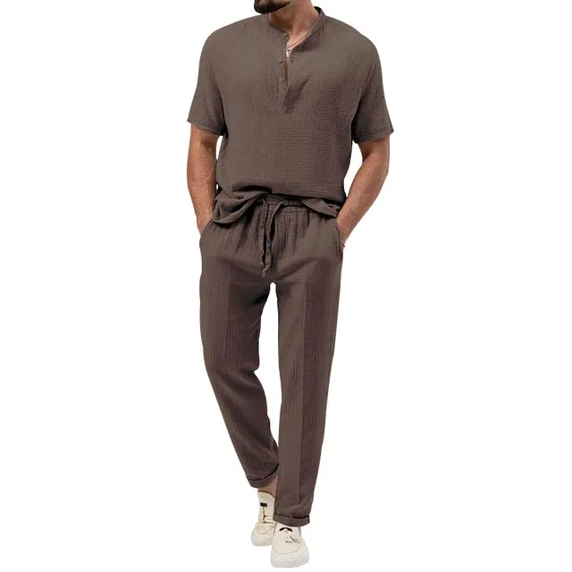 UrbanElegance Sommer Herren Casual Set