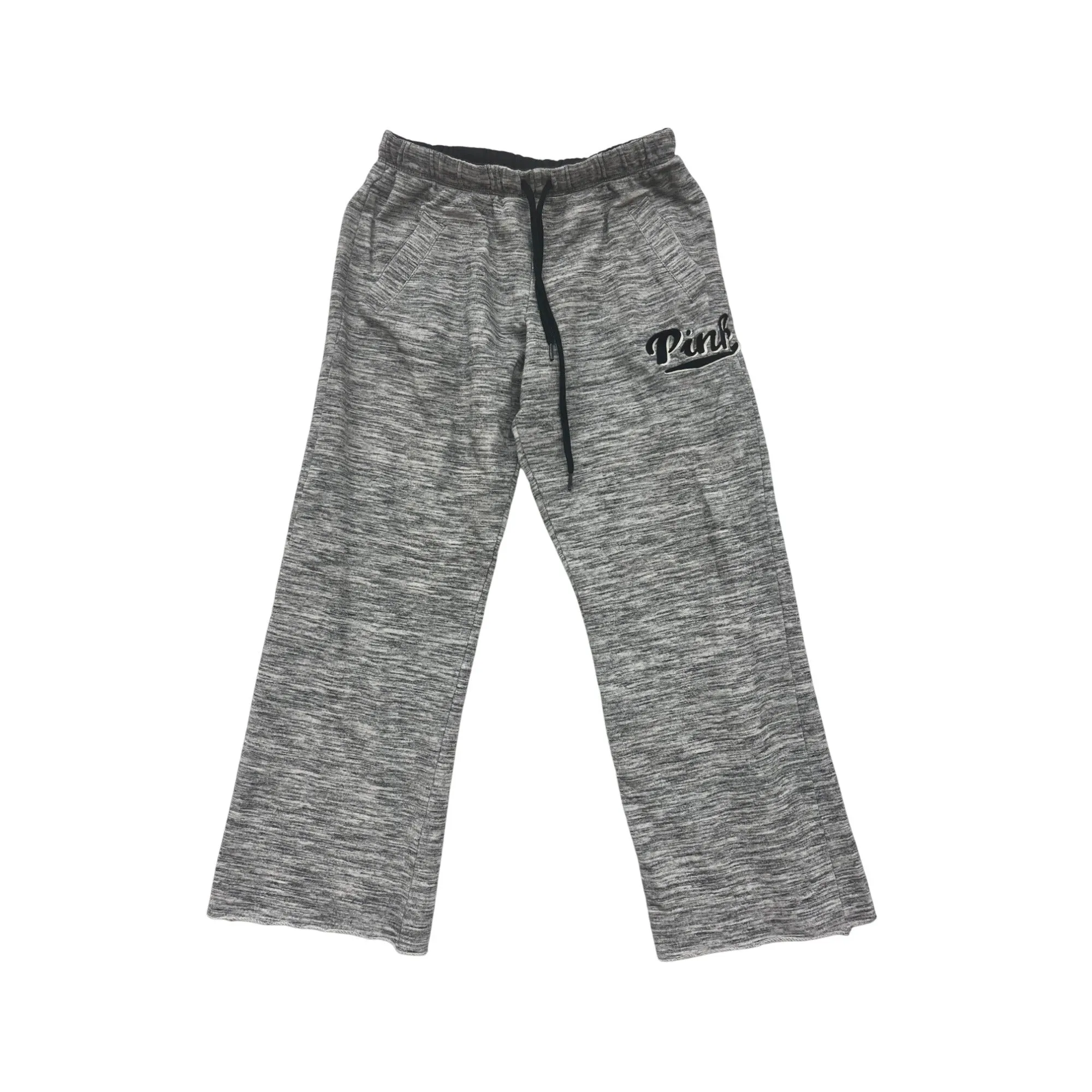 Victorias Secret Pink Womens XS Gray Drawstring Sweatpants With Pockets #6556
