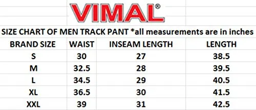 VIMAL JONNEY Men's Regular Fit Track pants(Pack of 3)(D1BD1ND7B_003-XL_Multicolored_X-Large)
