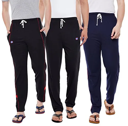 VIMAL JONNEY Men's Regular Fit Track pants(Pack of 3)(D1BD1ND7B_003-XL_Multicolored_X-Large)
