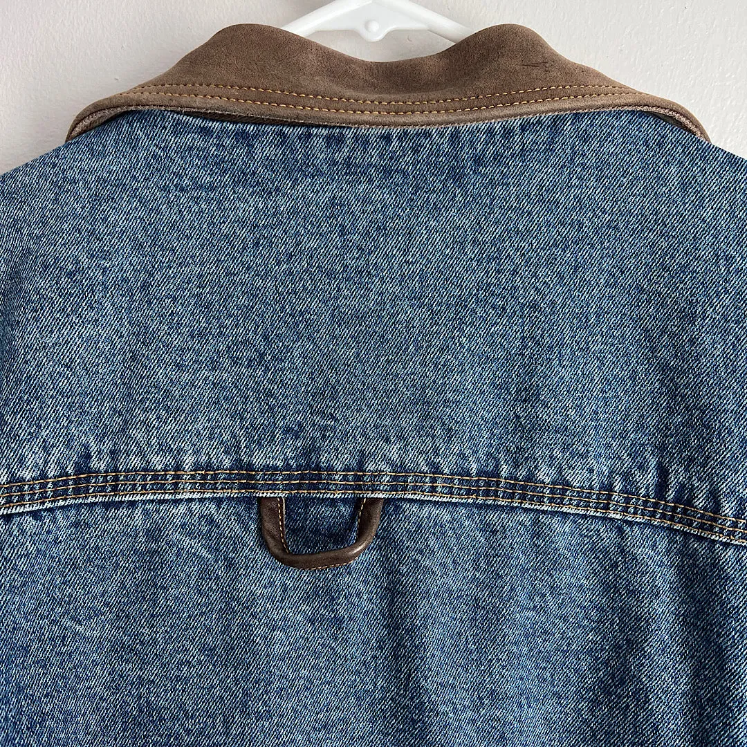 Vintage County Seat Flannel Lined Denim Jacket