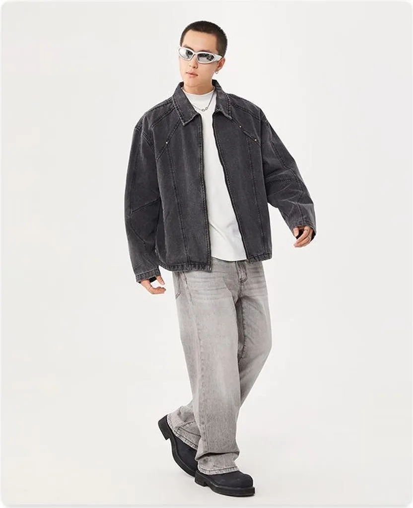 Vintage Double Stitched Trucker Jacket a Timeless Piece