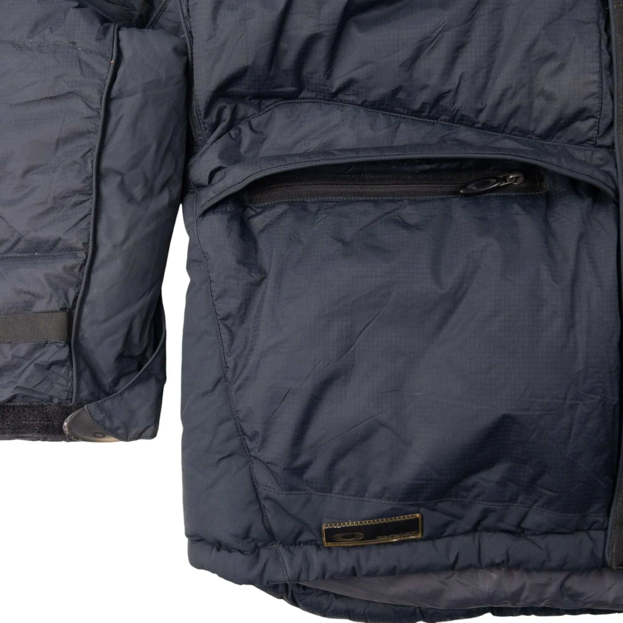 Vintage Oakley Zip Up Puffer Snowboarding Jacket Size L
