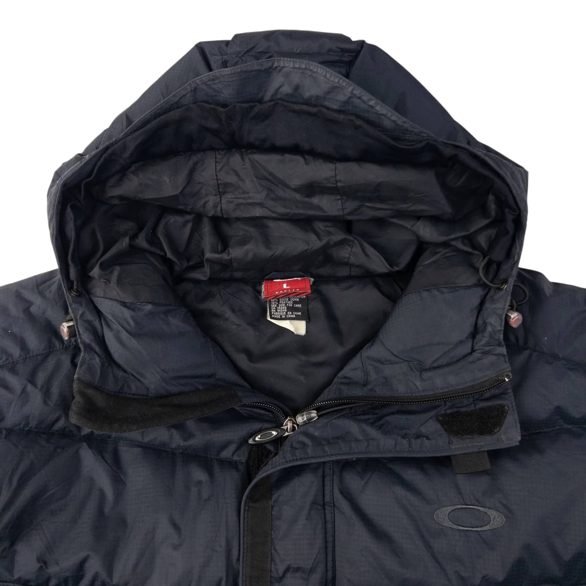 Vintage Oakley Zip Up Puffer Snowboarding Jacket Size L