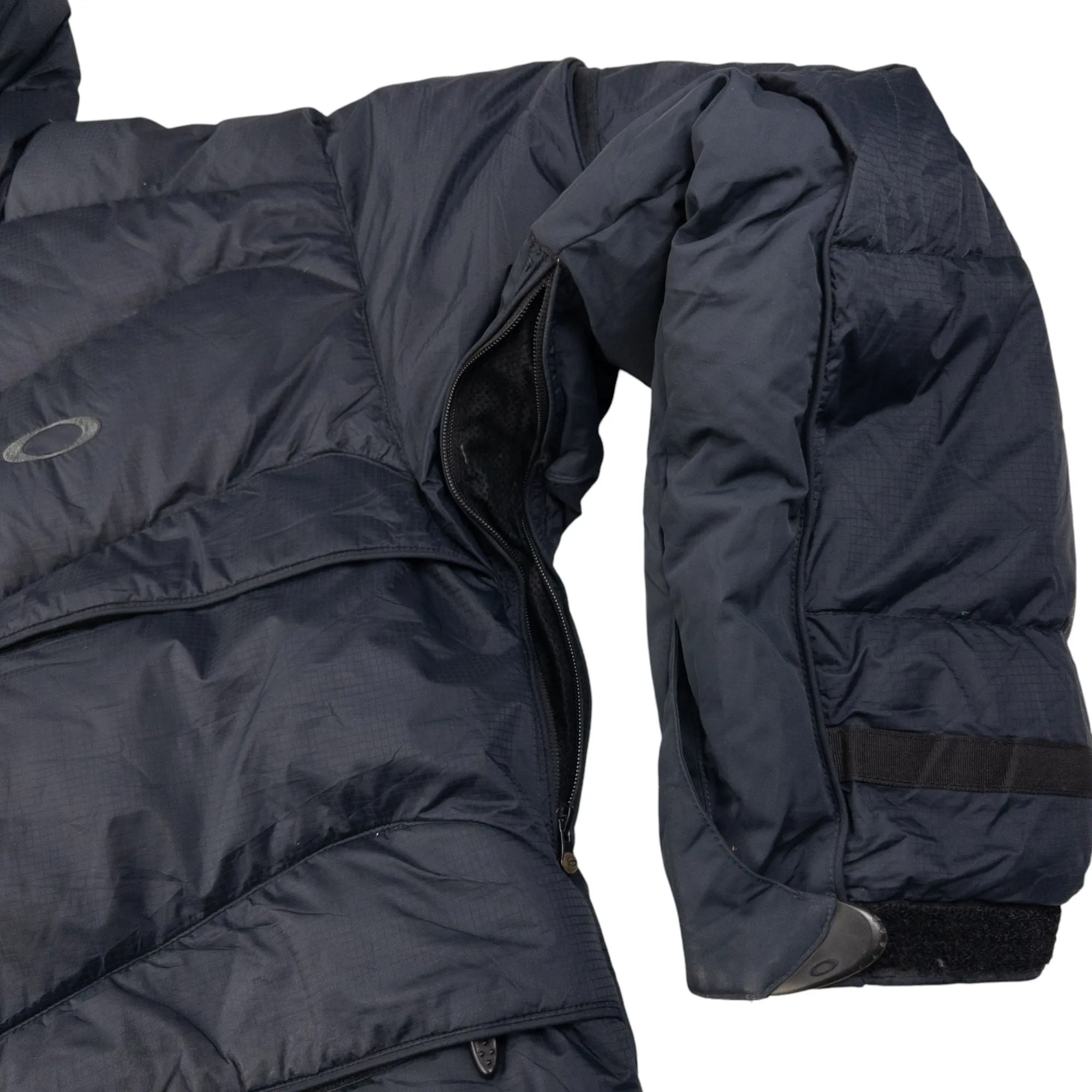 Vintage Oakley Zip Up Puffer Snowboarding Jacket Size L