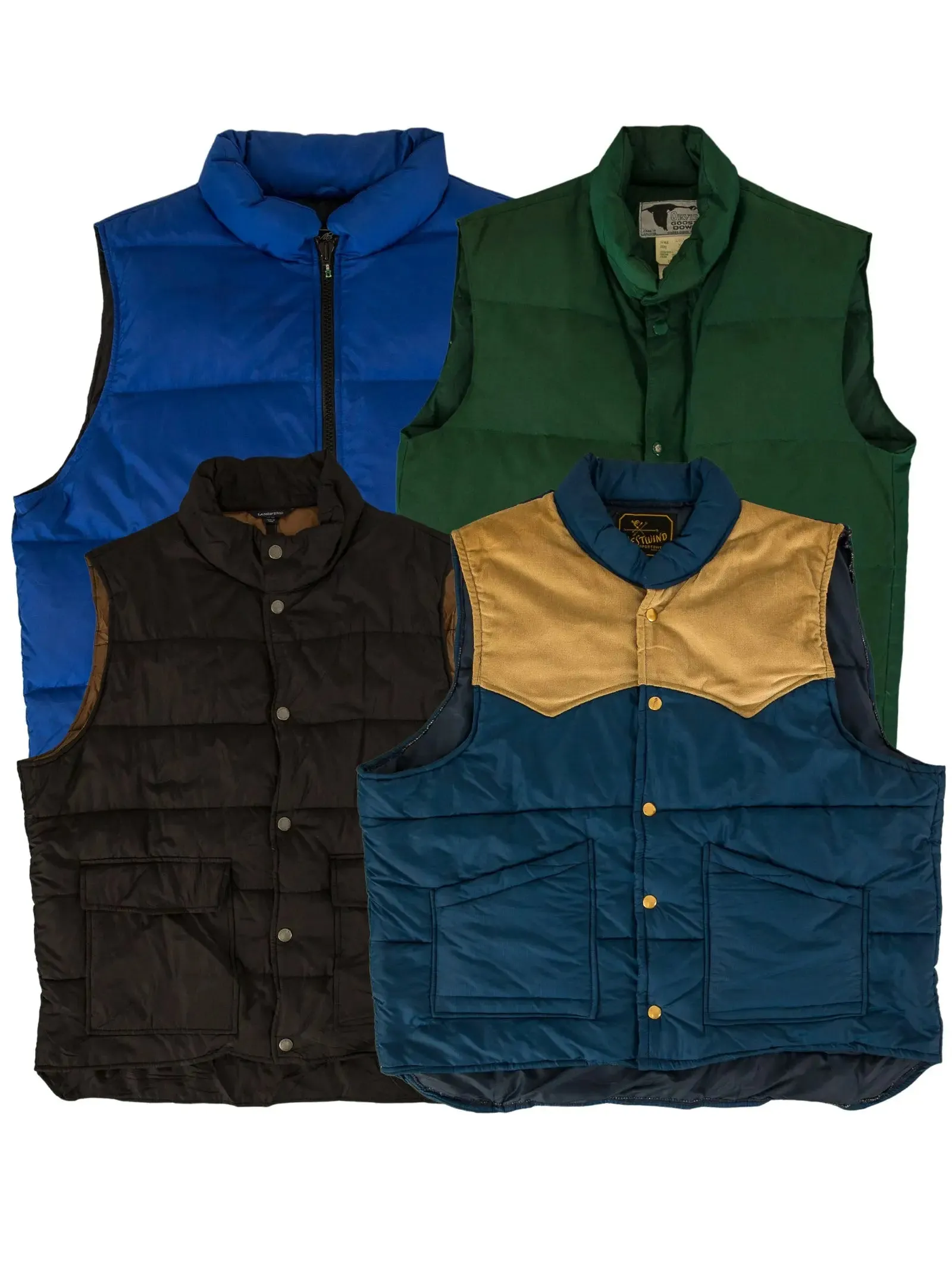 VINTAGE PUFFER GILET JACKETS