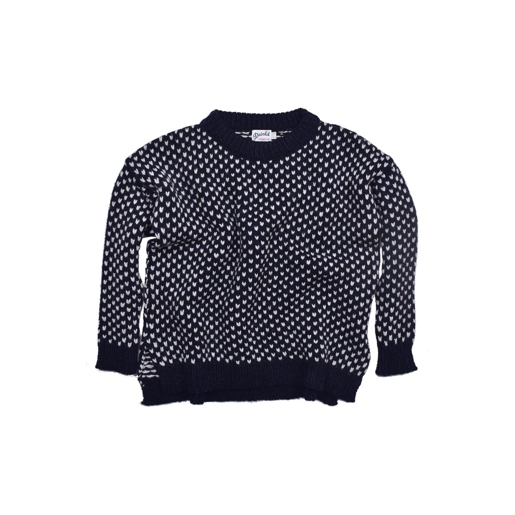 W Nordsjo Split Seam Crew Neck, Navy