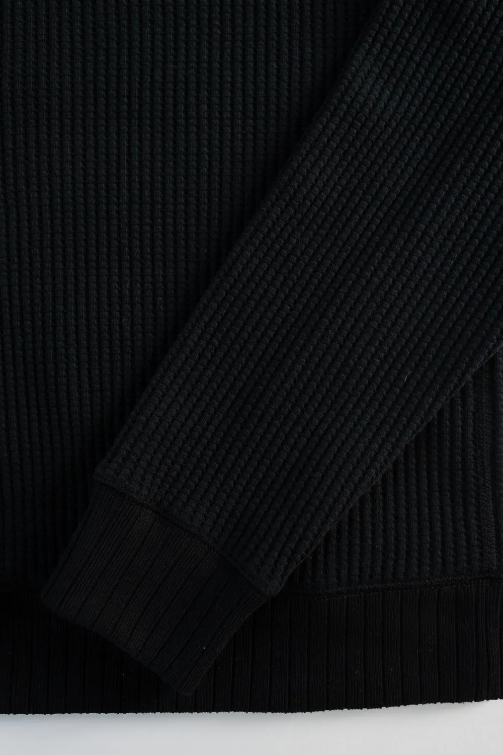 Waffle High-Neck - 07 Black