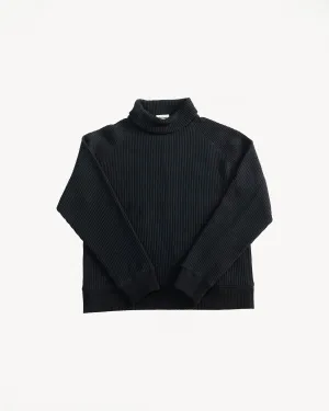 Waffle High-Neck - 07 Black