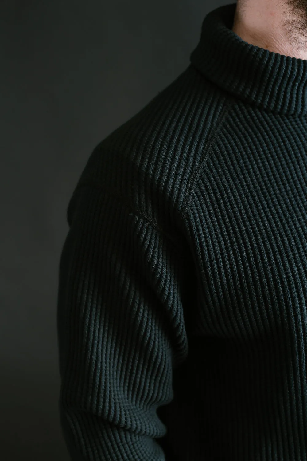 Waffle High-Neck - 07 Black