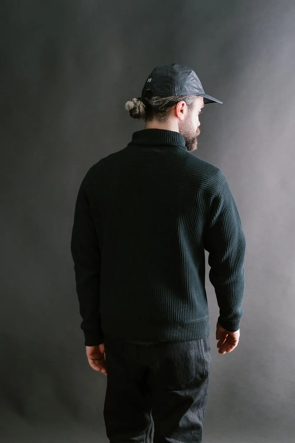 Waffle High-Neck - 07 Black