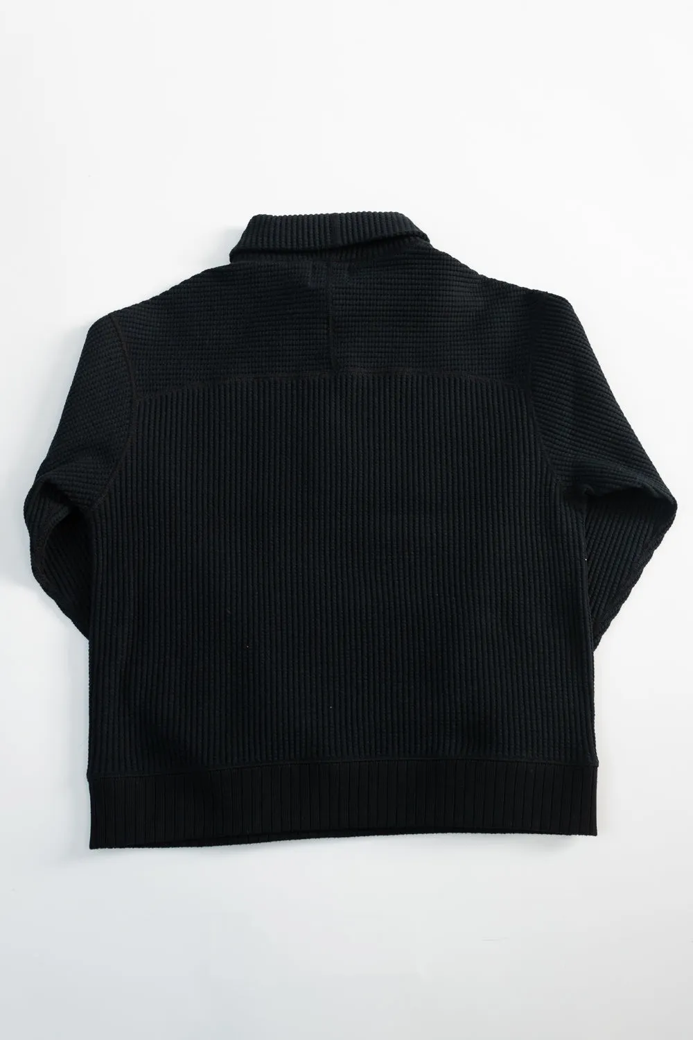Waffle High-Neck - 07 Black