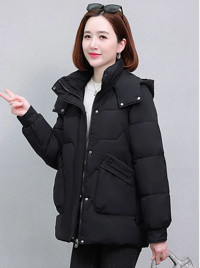 Warm and Waterproof Hooded Puffer Jacket