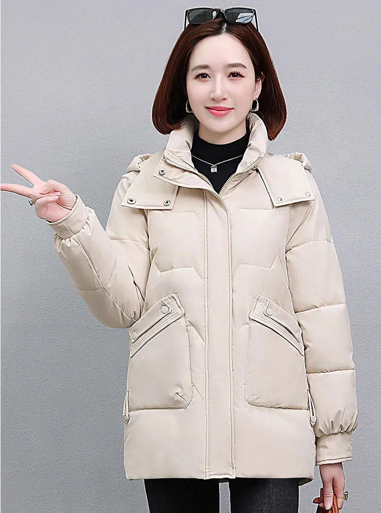 Warm and Waterproof Hooded Puffer Jacket