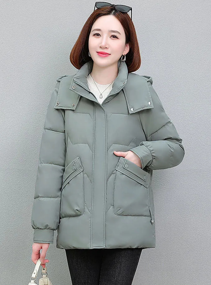 Warm and Waterproof Hooded Puffer Jacket