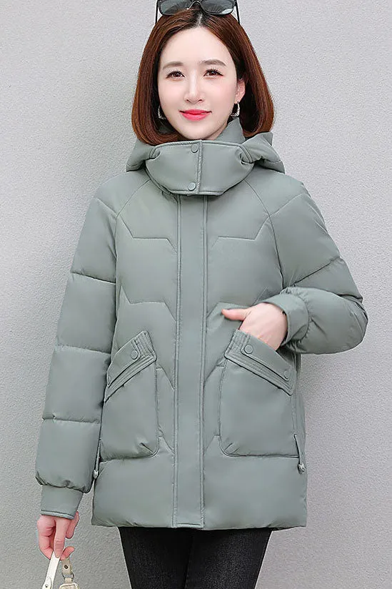 Warm and Waterproof Hooded Puffer Jacket