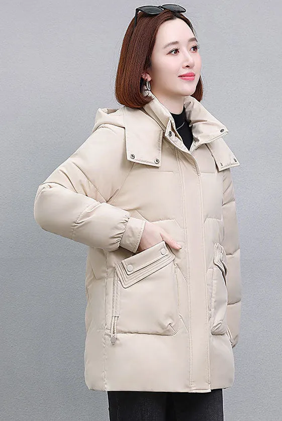 Warm and Waterproof Hooded Puffer Jacket