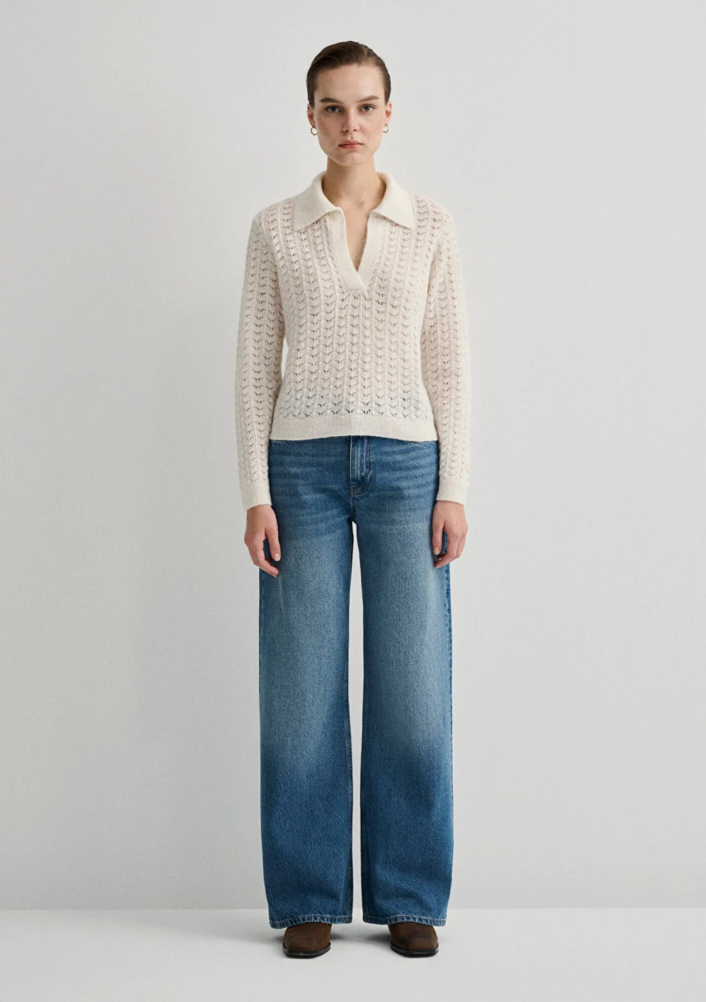 White Turtle Neck Sweater