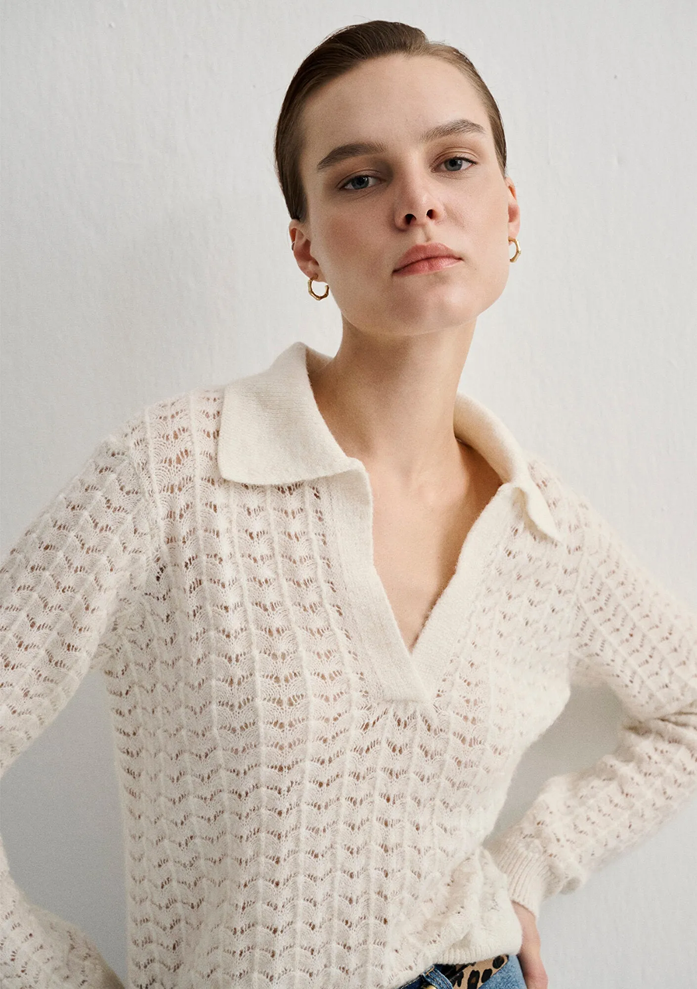 White Turtle Neck Sweater