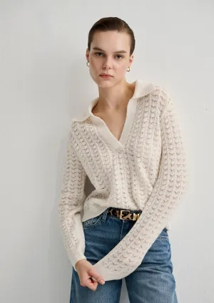 White Turtle Neck Sweater
