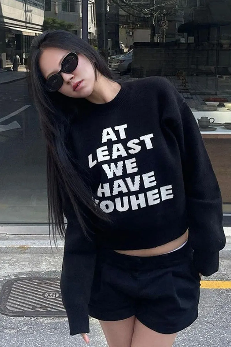 WI0530 Letters Pullover Sweater