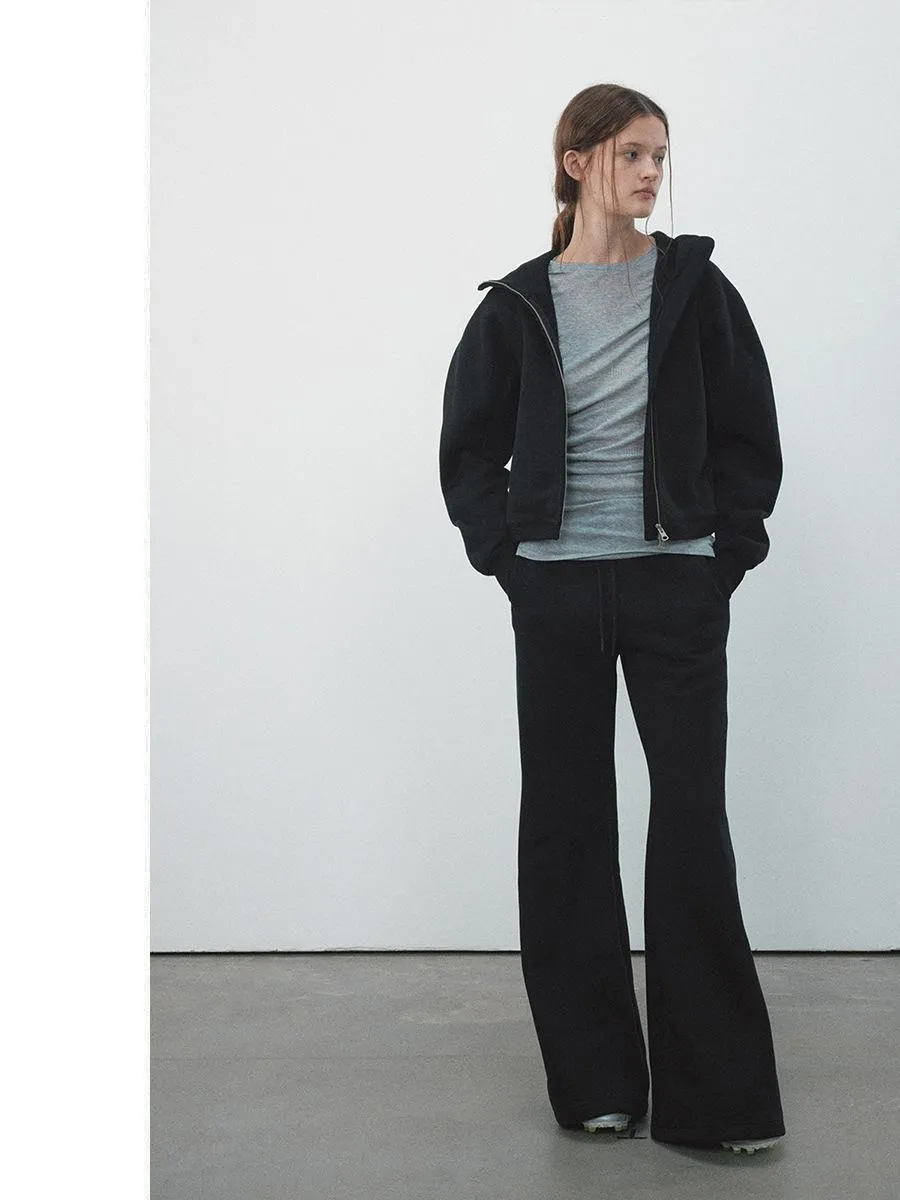 Wide-Leg Drawstring Pants
