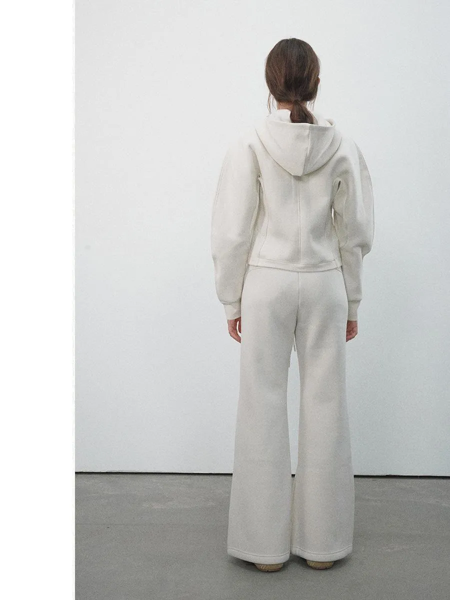 Wide-Leg Drawstring Pants