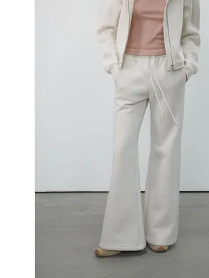 Wide-Leg Drawstring Pants