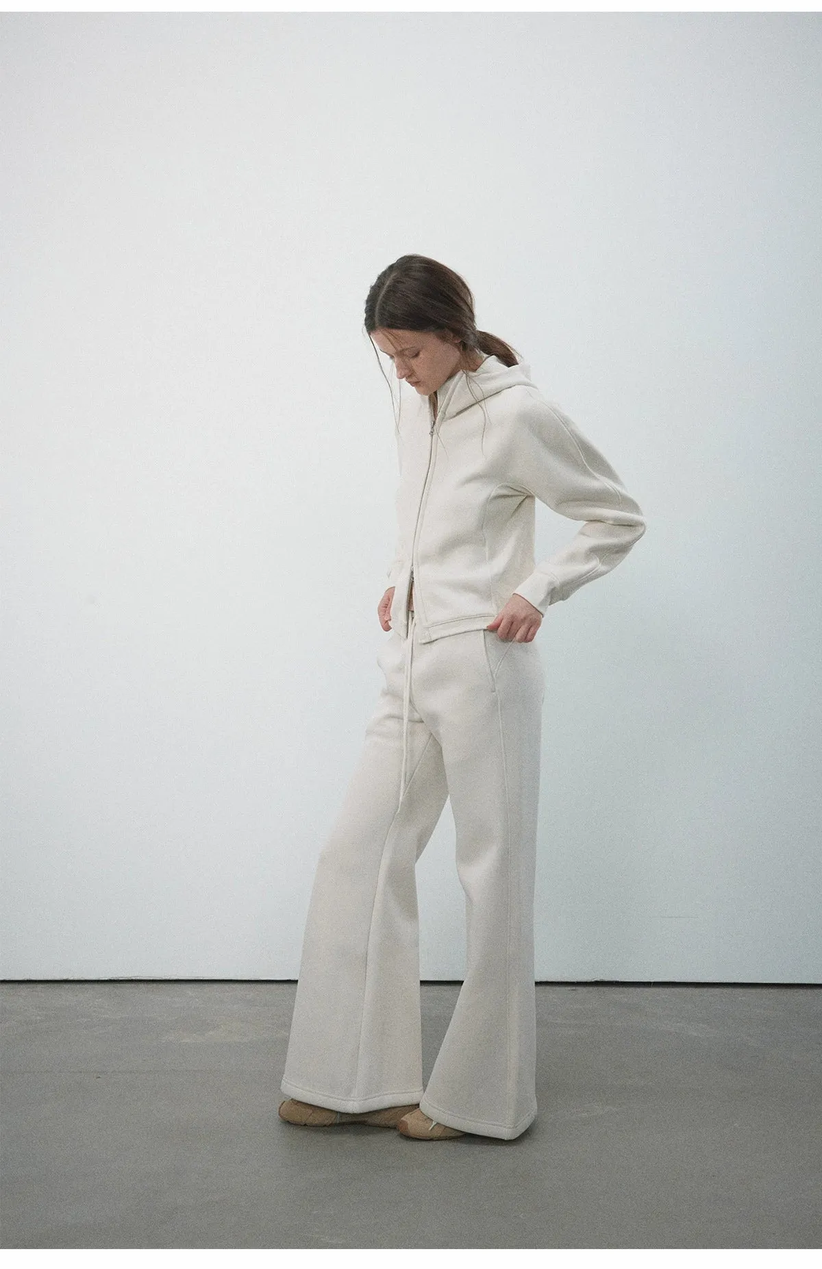 Wide-Leg Drawstring Pants