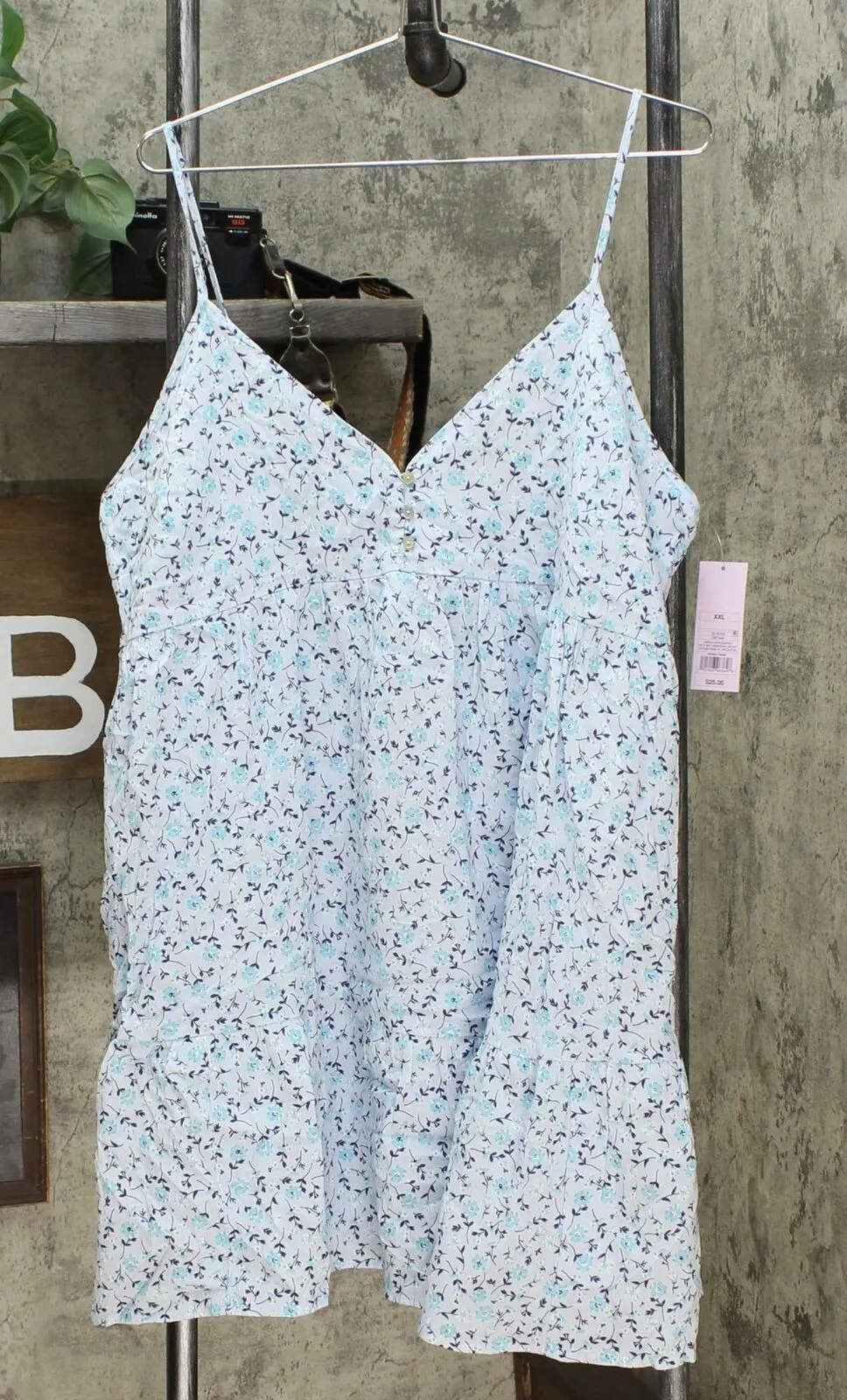 Wild Fable Women's Floral Print Sleeveless Button Dress
